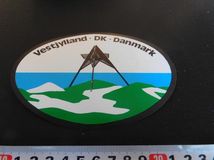 sticker west jutland denemarken vestjylland DK danmark, Verzamelen, Stickers, Zo goed als nieuw, Ophalen