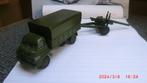 Dinky Toys 621 + 692 Truck met kanon., Ophalen of Verzenden, Gebruikt, Bus of Vrachtwagen, Dinky Toys