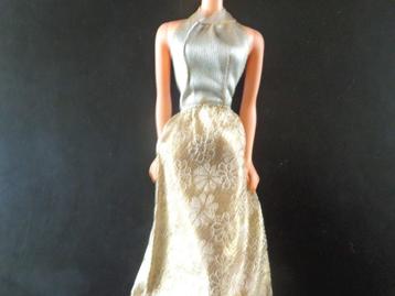 Barbie vintage Best buy halter jurk goud zilver beschikbaar voor biedingen