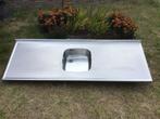RVS aanrechtblad, Huis en Inrichting, Keuken | Keukenelementen, Ophalen, Gebruikt, 50 tot 100 cm, Minder dan 100 cm