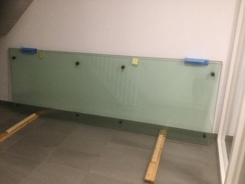 Balustrade glas - valscherm, Doe-het-zelf en Verbouw, Glas en Ramen, Zo goed als nieuw, Glasplaat, 80 tot 120 cm, 160 cm of meer