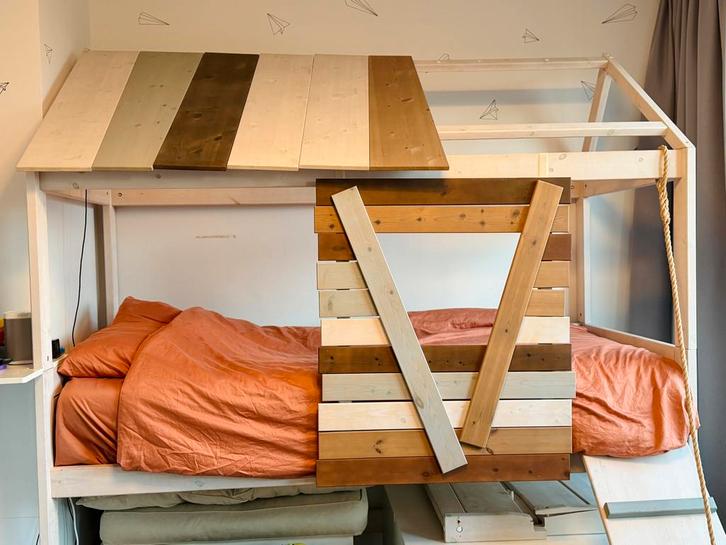 Lifetime boomhutbed, Kinderen en Baby's, Kinderkamer | Stapelbedden en Hoogslapers, Gebruikt, Halfhoogslaper, Ophalen