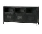 Metalen dressoir zwart, Huis en Inrichting, Kasten | Dressoirs, Ophalen, Zo goed als nieuw, 25 tot 50 cm, Industrieel