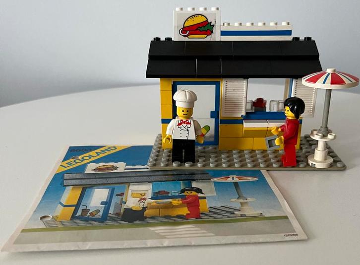 Lego 6683 Burgerkraam incl. Bouwinstructie, Kinderen en Baby's, Speelgoed | Duplo en Lego, Gebruikt, Lego, Complete set, Ophalen of Verzenden