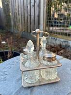 Vintage olie azijn zout en peperstel, Ophalen of Verzenden, Huis en Inrichting