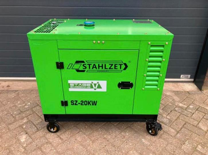 Stahlzet 20 kva noodstroom aggregaat (NIEUW), Doe-het-zelf en Verbouw, Aggregaten, Nieuw, Dieselolie, Ophalen