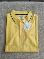Gant Contrast Tipping Short Sleeve Piqué Polo in kleur Banan, Maat 52/54 (L), GANT, Geel, Nieuw