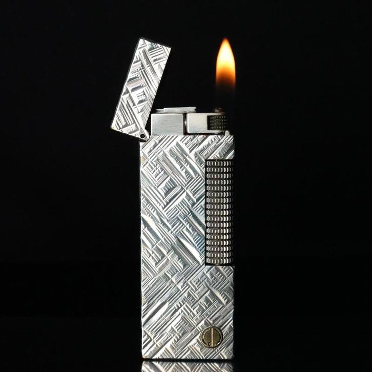 Dunhill Rollagas Lighter Florentine, Verzamelen, Rookartikelen, Aanstekers en Luciferdoosjes, Gebruikt, Aansteker, Ophalen of Verzenden