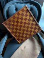 Oud dambord met kistje damstenen, Ophalen of Verzenden, Zo goed als nieuw