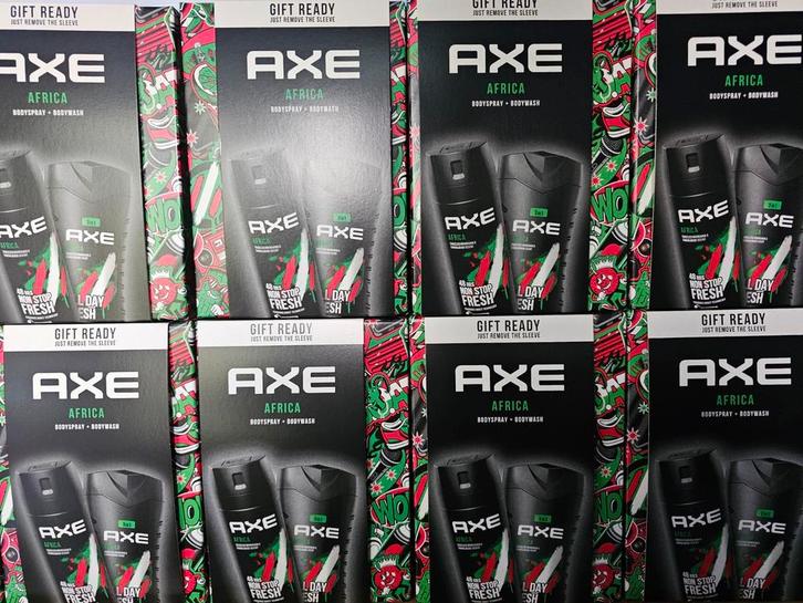 Axe Africa Geschenkset - Bodywash & Bodyspray 2 voor 25 euro, Sieraden, Tassen en Uiterlijk, Uiterlijk | Parfum, Nieuw, Ophalen of Verzenden
