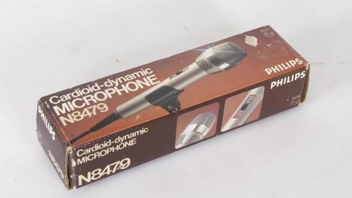 Philips N8479 Cardioid Dynamische Microfoon (met doos), Muziek en Instrumenten, Microfoons, Zo goed als nieuw, Overige typen, Ophalen of Verzenden