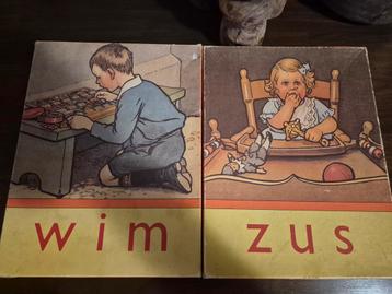 Wim en Zus Leesplank Puzzels Vintage beschikbaar voor biedingen