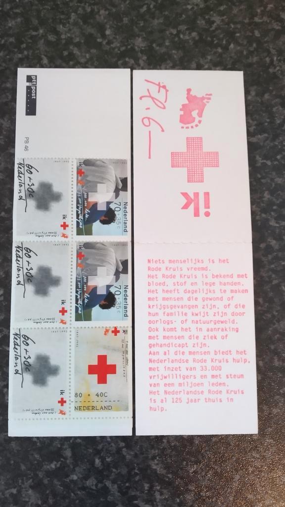 Postzegels 125 jaar Rode Kruis - 2 Postfrisse Setjes, Postzegels en Munten, Postzegels | Nederland, Postfris, Na 1940, Ophalen
