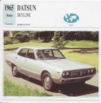 Ma860 autokaart datsun skyline ( 1965 ), Ophalen of Verzenden, Zo goed als nieuw, Auto's
