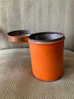 Oud voorraadblik met klep, Verzamelen, Blikken, Ophalen of Verzenden, Gebruikt, Overige