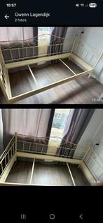 1 persoonsbed met lattenbodem matras en topper, Eenpersoons, Ophalen of Verzenden, Zo goed als nieuw, 200 cm