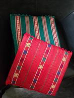 2 kussentjes Boho style met 2 hoesjes TurnOver 34x34 cm, Huis en Inrichting, Woonaccessoires | Kussens, Ophalen, Gebruikt, Wit