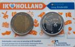 2 euro ik hou van Holland Kinderdijk met zilveren penning., Ophalen of Verzenden, Euro's, Setje, Zilver