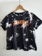 tshirt zwart batik los angeles opdruk maat XL katoen NIEUW, Kleding | Dames, T-shirts, Verzenden, Nieuw, Zwart