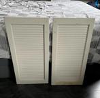 2x witte louvre losse deurtjes. H80 x B40 cm., Gebruikt, Minder dan 80 cm, Binnendeur, Minder dan 200 cm