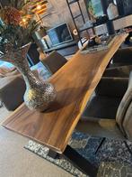 Te koop boomstamtafel, Huis en Inrichting, Tafels | Eettafels, Vijf personen of meer, Boomstamtafel hoogwaardige kwaliteit, Rechthoekig