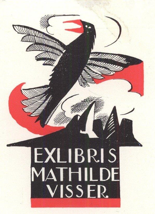 1953 Ex Libris Nederland : Jeanne Bieruma Oosting, 1949, Verzenden