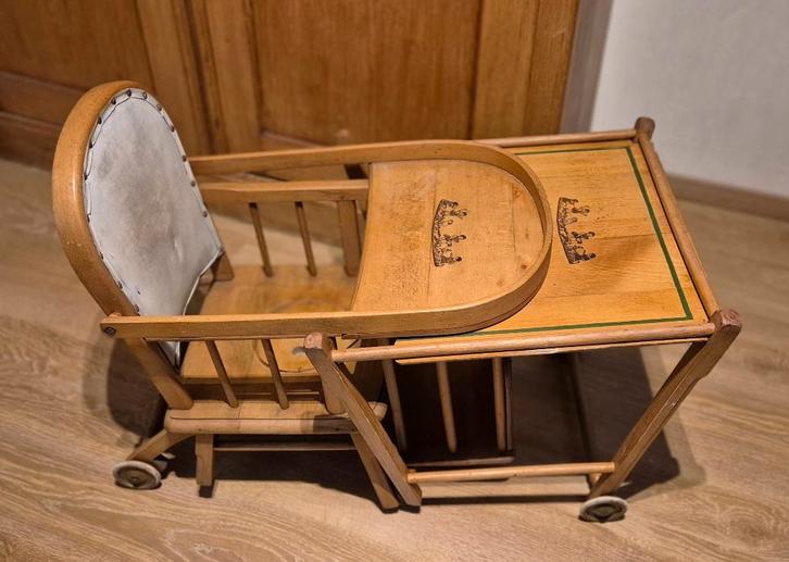 Vintage Torck kinderstoel anex duwauto, jaren 50, Antiek en Kunst, Antiek | Speelgoed, Ophalen