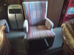 4 stoffen armfauteuils op zwenkwielen., Ophalen of Verzenden, Zo goed als nieuw, Eén