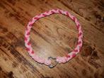 Unieke gevlochten roze ketting. Nieuw!, Verzenden, Nieuw, Roze, Overige materialen
