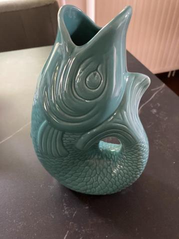 Nieuwe Gift Company- Monsieur Carafon - Vis - Vaas - Karaf  beschikbaar voor biedingen