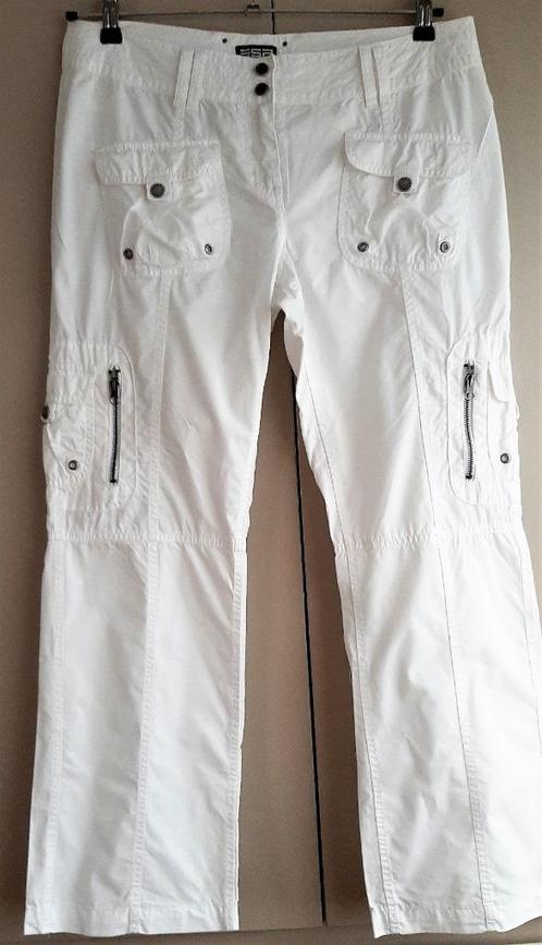 ESPRIT, sportieve witte katoenen zomerbroek, mt 40, Kleding | Dames, Broeken en Pantalons, Zo goed als nieuw, Maat 38/40 (M), Wit