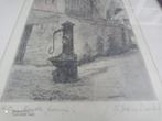 Oude pomp erts, Antiek en Kunst, Kunst | Etsen en Gravures, Ophalen of Verzenden