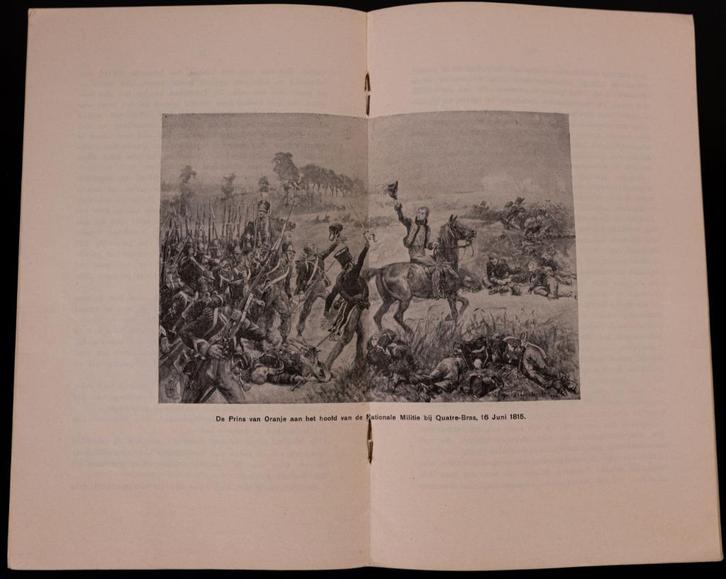schoolplaat boekje  De Prins van Oranje Quatre-Bras, Antiek en Kunst, Antiek | Schoolplaten, Geschiedenis, Verzenden
