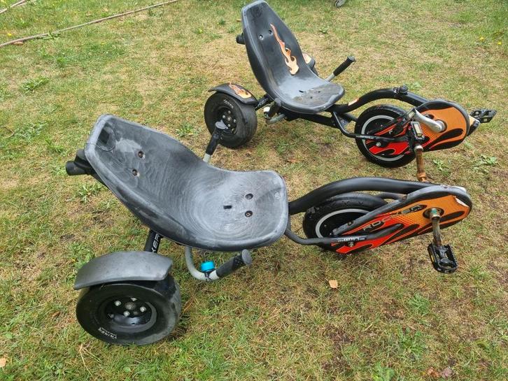 2x Trike / skelter Fire Rocker merk Exit, Kinderen en Baby's, Speelgoed | Buiten | Skelters, Gebruikt, Overige merken, Ophalen