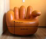 Draai Fauteuil, Echt Leer, DESING❣️, Ophalen, Minder dan 75 cm, Leer, Zo goed als nieuw