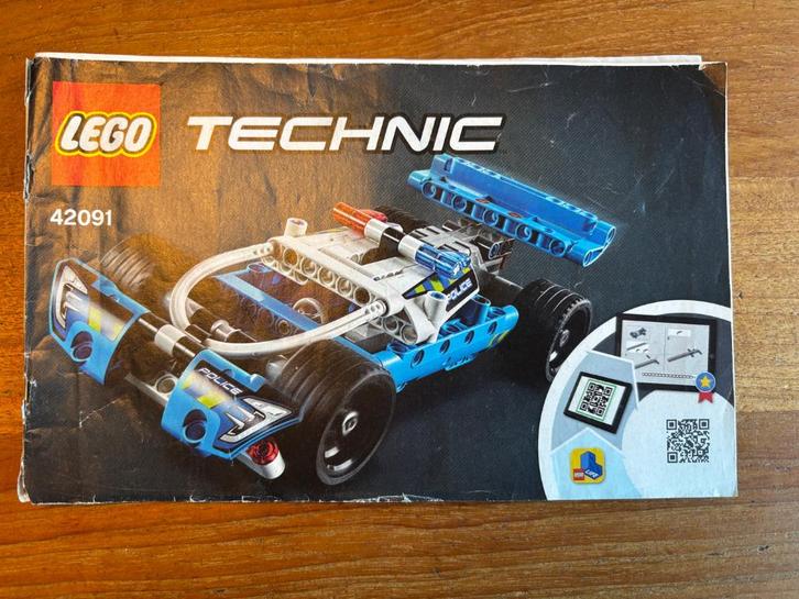 Lego Technic 42091 Politie achtervolging, Kinderen en Baby's, Speelgoed | Duplo en Lego, Zo goed als nieuw, Lego, Complete set