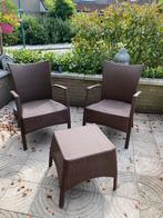 Tuinset 2 stoelen tafeltje €40, Ophalen, Zo goed als nieuw, Stoel, 2 zitplaatsen
