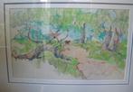 Jan Giling - (1930) - Frankrijk pasteltekening - gesigneerd, Antiek en Kunst, Kunst | Schilderijen | Modern, Ophalen