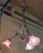 3 armige bronzen hanglamp, Ophalen