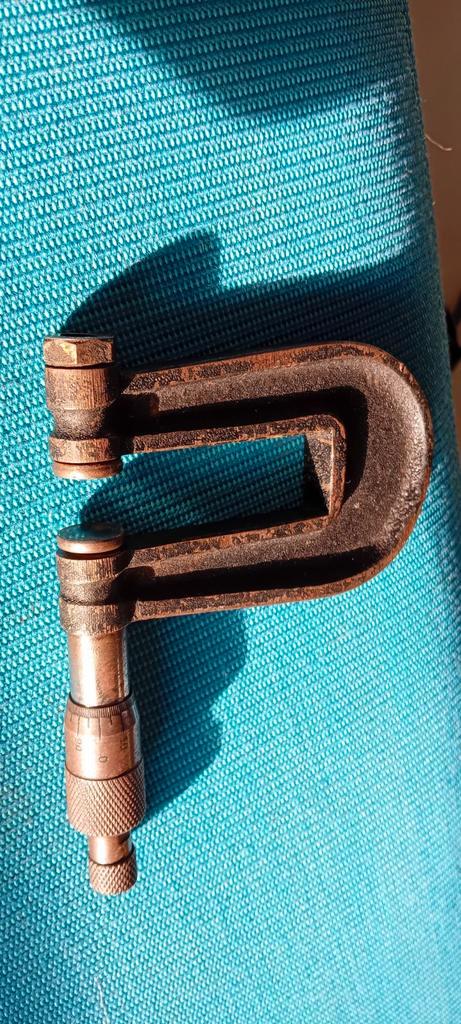 Antieke Micrometer - Hele Oude Meetinstrument, Antiek en Kunst, Antiek | Gereedschap en Instrumenten, Ophalen of Verzenden
