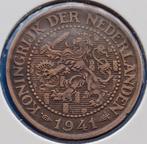 Nederland 2 1/2 Cent 1941 Wilhelmina, Koningin Wilhelmina, Losse munt, Verzenden