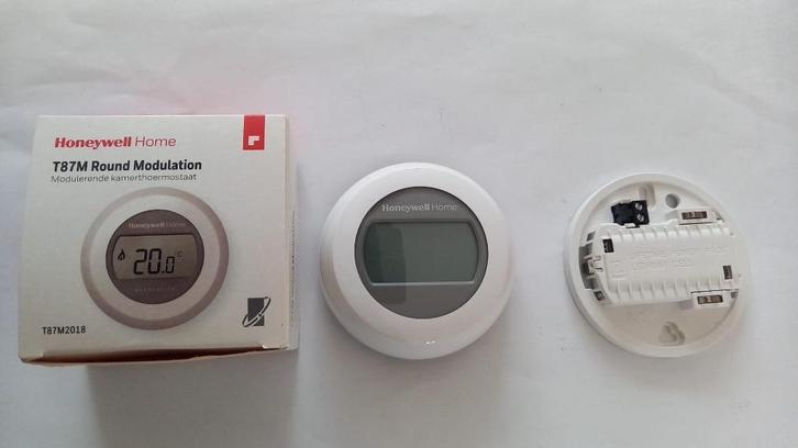 Kamerthermostaat Honeywell Home Round on off T87M Round mod., Doe-het-zelf en Verbouw, Thermostaten, Zo goed als nieuw, Ophalen of Verzenden