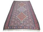 Handmade Persian wool Senneh Kelim carpet reversible 158x252, Persian Perzisch vintage oosters hype Kelim hype, Crème, 150 tot 200 cm