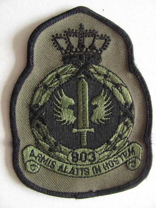 KLU gvt mouwembleem 803 squadron, Verzamelen, Militaria | Algemeen, Luchtmacht, Embleem of Badge, Nederland, Verzenden