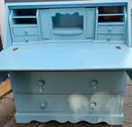 Blauwe secretaire, Huis en Inrichting, Bureaus, Ophalen, Gebruikt