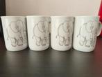 4x Koffiekopjes met Olifant Design nieuw, Ophalen of Verzenden, Zo goed als nieuw, Keramiek, Kop(pen) en/of Schotel(s)
