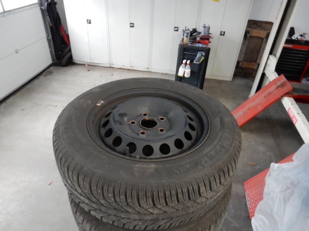 (Winterset) VW/Audi 195/65/15 5x112, Ophalen, Gebruikt, 15 inch, Banden en Velgen