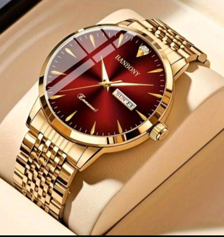 Horloge

BANBONY Roestvrij Staal Quartz Horloge, Sieraden, Tassen en Uiterlijk, Horloges | Heren, Zo goed als nieuw, Overige merken