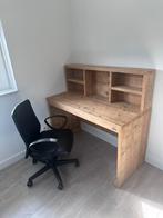 Bureau van steigerhout, Huis en Inrichting, Ophalen, Zo goed als nieuw