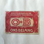Zeldzaam Ons Belang Amsterdam, Verzamelen, Ophalen of Verzenden, Gebruikt